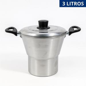 Cuscuzeira Alumínio 3 Litros - Presente Cozinha