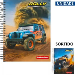 Caderno Universitário Rally Capa Dura 15 Matérias 300 Folhas Espiral Rally Sortidos Unidade