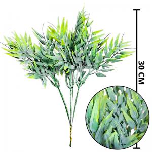 Buquê Folhagem Artificial Verde 30Cm Decoração