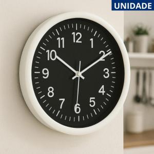 Relógio de Parede Decorativo Moderno 20Cm Branco