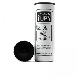 Corante Tupy Preto 45G: Kit Tintura Roupas