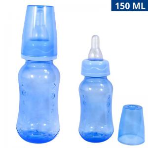Mamadeira Bebê 150Ml Plastico Azul Presente
