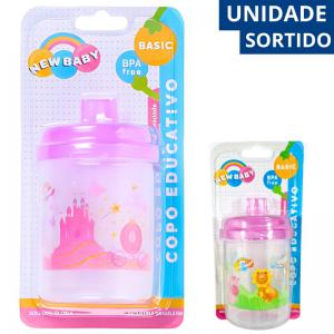 Copo Infantil Plástico Bebê Rosa Presente 150Ml