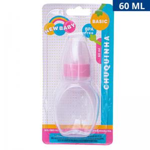 Mamadeira Chuquinha New Baby 60Ml Rosa Presente
