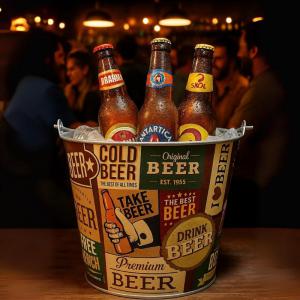 Balde Cerveja Alumínio 7,6L - Decoração Bar