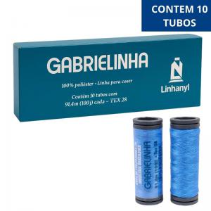 Kit Linha Gabrielinha 91M Poliéster Costura Azul