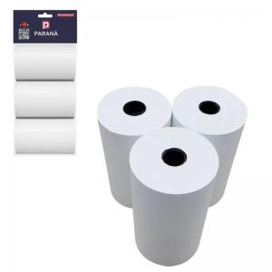 Bobina Papel Térmico 89Mmx30M Alta Qualidade Kit 3 Unidades