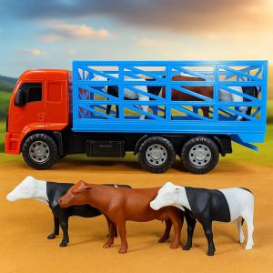 Caminhão Transporte Animais Grande Brinquedo Infantil