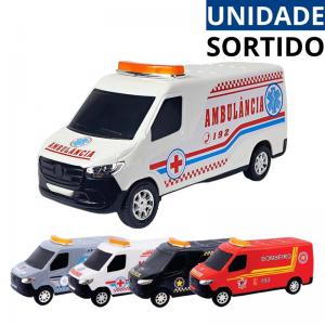 Carrinho Van Resgate Infantil Sortido 9X22Cm