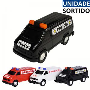 Carrinho Van Resgate Infantil Diverplas Sortido 9X22Cm
