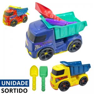 Caminhão Praia Infantil Kit 2 Peças Colorido