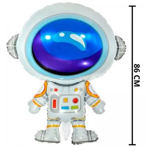 Balão Metalizado Astronauta 65X86Cm Festa Infantil