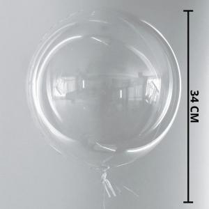 Balão Transparente Bubble 34Cm Decoração Festiva