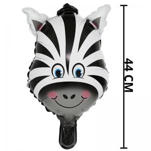 Balão Metalizado Zebra Safari 44Cm Decoração Festa