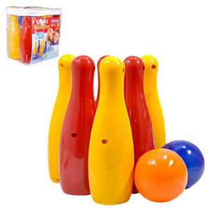 Kit Boliche Infantil Colorido com Bolsa Brinquemix
