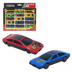 Carrinho Mini Fast Wheels Plástico Kit 15 Unidades
