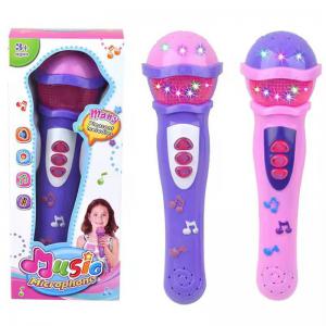 Microfone Infantil Colorido Luz Som Pilha Impex