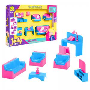 Kit Mobília Tv Judy Home 11 Peças Brinquedo Infantil