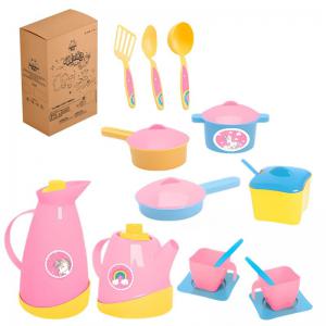 Kit Infantil Unicórnio Cozinha e Café 13 Peças Samba Toys