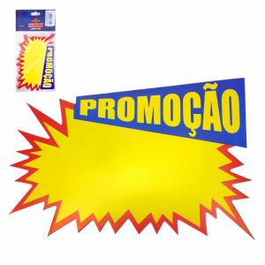 Cartaz Promocional Amarelo Splash 9X14Cm 20 Unidades