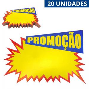 Cartaz Promocional Amarelo Splash 13X19Cm Pacote com 20