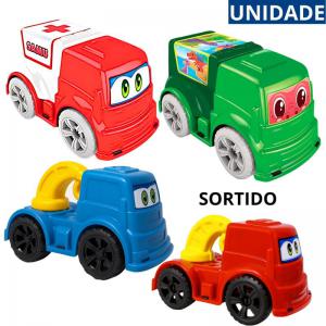 Caminhão Miniatura Infantis Frotas Coloridas Plástico