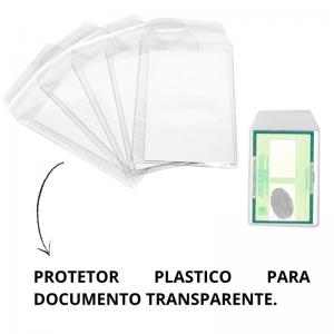 Protetor Plástico Transparente para Documentos 9X6,7Cm Unidade