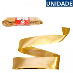 Fita de Cetim Ouro Velho 22Mmx10M Kit Decoração