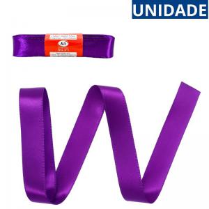 Fita de Cetim Roxo 22Mmx10M Kit Decoração