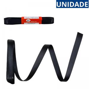 Fita de Cetim Preta 10Mmx10M para Artesanato