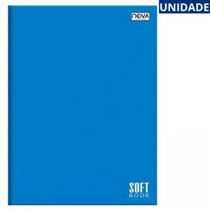 Caderno Brochurão Soft Azul 48 Folhas Escolar