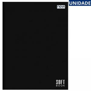 Caderno Brochurão Soft Preto 48 Folhas Escolar