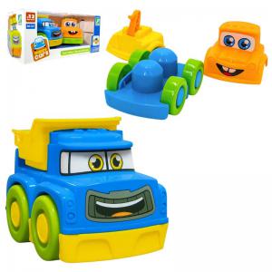 Kit Carrinho Happy Cars Infantil, 2 Peças, Presente Educativo