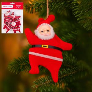 Papai Noel Decorativo Natal Pendente 9Cm Kit/4