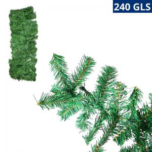 Festão Natalino Verde 270Cm Decoração Luxuosa