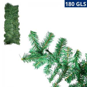 Festão Natalino Verde 270Cm Decoração Luxo