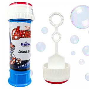 Bolhas de Sabão Avengers Marvel 60Ml com Jogo Infantil