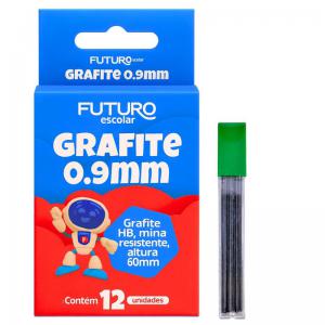 Grafite 0.9Mm Futuro Escolar Resistente Kit 12 Tubos