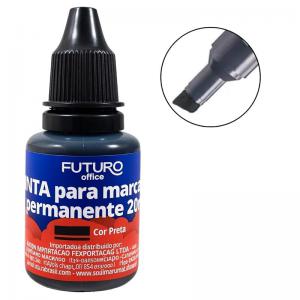 Reabastecedor Tinta Preta Marcador Permanente 20Ml Futuro