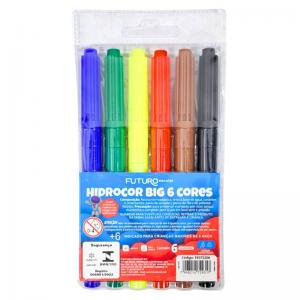 Canetinha Hidrocor Big 6 Cores Multicoloridas Infantil