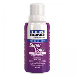 Corante Líquido Violeta Super Color 50Ml Tekbond