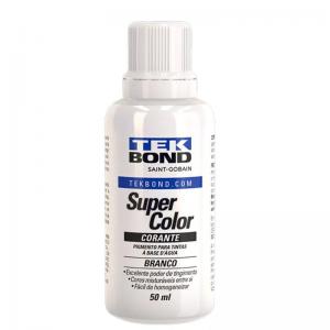 Corante Líquido Branco Super Color 50Ml Tekbond