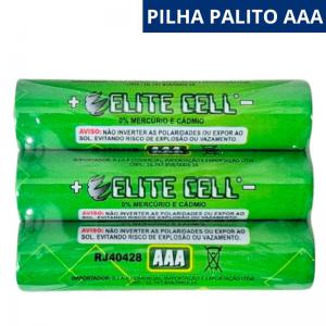 Pilha Palito Aaa Alcalina Elite Cell 3 Unidades
