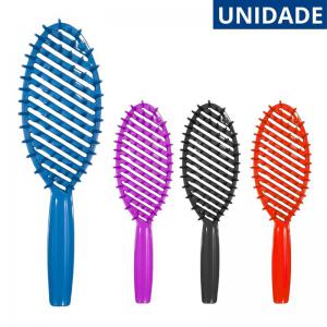 Escova de Cabelo Rígida Oval Sbrissa Cores Sortidas