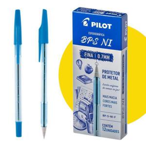 Caneta Esferográfica Pilot Bp-S Azul 0.7Mm Caixa com 12