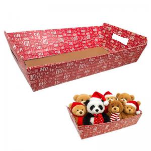 Cesta Natalina Papelão Noel com Alça Gg