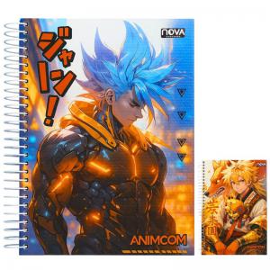 Caderno 15 Matérias Capa Dura Animada Animacom