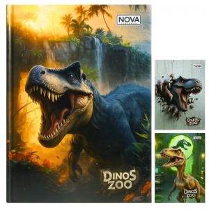 Caderno Brochura Dinossauros 1/4 96 Folhas