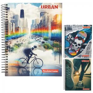 Caderno Urban 1 Matéria Capa Dura com Bolsa