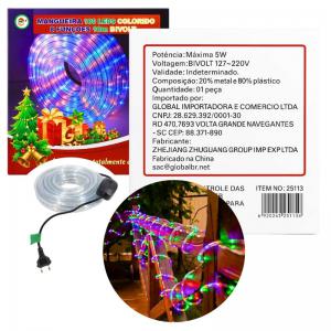 Pisca Natal Led Colorido Sequencial 10M Bivolt Global